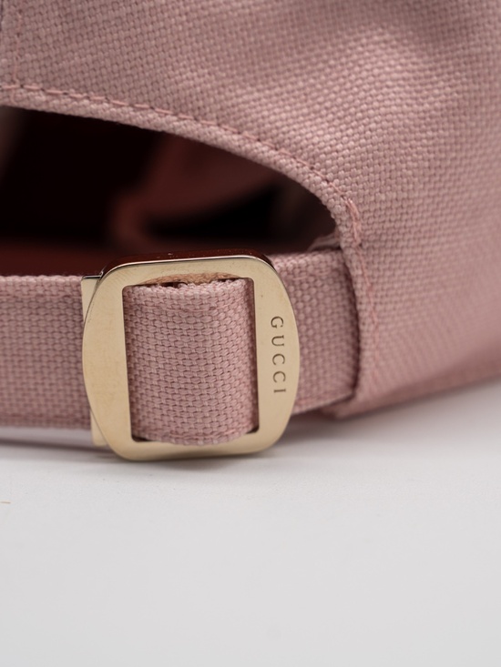 size S Gucci GG Logo Canvas Baseball Cap Pink with Printed Brim main image 6